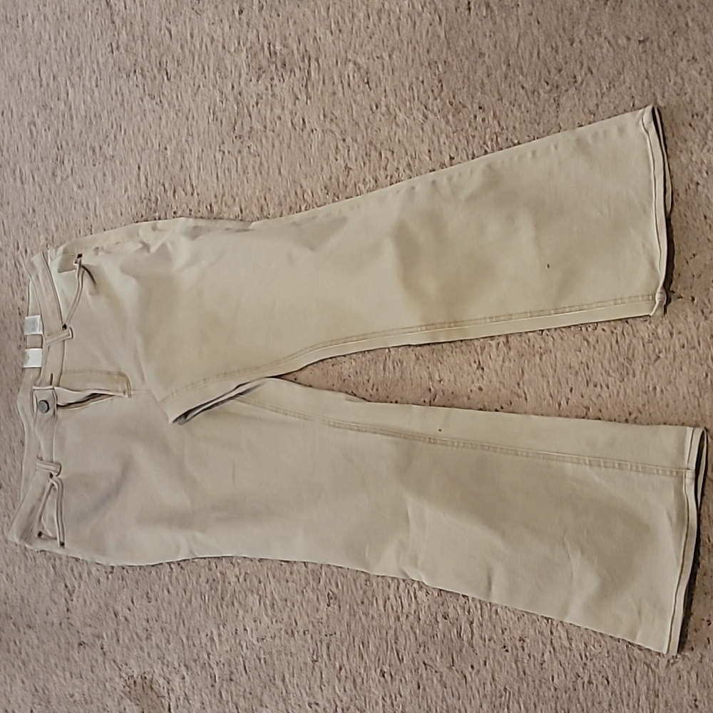 Time and Tru Light Tan High Rise Bootcut Jeans